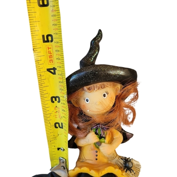 Halloween Shelf Sitters Candle Holders Witch, Frankenstein, Skeleton Set of 4 - Picture 7 of 10